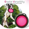 PINVNBY Elevated Dog Bowls Portable Raised Dog Bowl Stand with