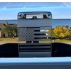 Rear Middle Window American Flag Decals, Matte Black USA Flag