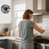 Twshiny Kitchen Wall Clock, Elegant Vinyl Record Black Wall Clocks