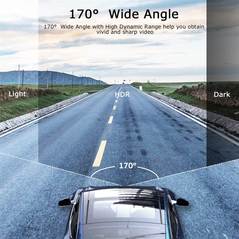 ORSKEY ORSKEY Dash Cam Front and Rear 1080P Full HD