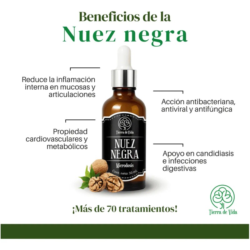 Microdosis De Nuez Negra - Extracto Herbolario