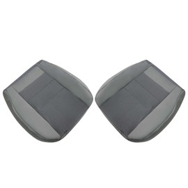 NLQR Driver and Passenger Side Bottom Replacement Cloth Seat Covers #2E or 3E Med Flint Gray Compatible with Ford F250 F350 F450 F550 2003 2004 2005 2006 2007