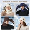 Favoreal Womens Mens Warm Knit Beanie Hat Neck Scarf Touchscreen