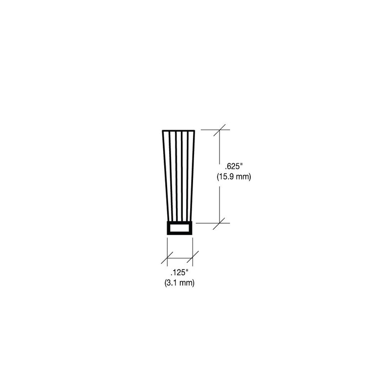 CRL W562C .625" (16 mm) Vanguard Security Astragal Replacement Pile
