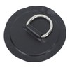 4PCS D Ring Patch PVC Round Shape Strong Stainless Steel