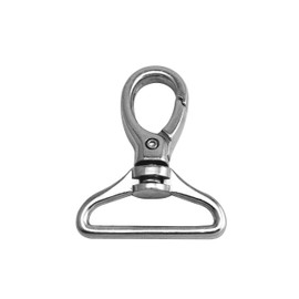 Wuuycoky Silvery 1.25" Inner Diameter D Ring Round Hook Lobster Clasps Swivel Snap Buckle Pack of 6