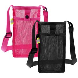 Aeaocvo 2 PCS Water Bottle Holder with Strap, Water Bottle Carrier with Adjustable Shoulder Strap, Light Bottles Sling Bag for Hiking, Walking, Camping, Travel