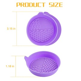 Mandark 4PCS Car Cup Holder Coaster, Silicone Anti-Slip Vehicle Insert Water Bottle Mat, Automotive Interior Insulation Drink Cup Pad Decor Accessories, Universal for SUV, Sedan, Truck (Purple)