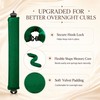 Heatless Curls Overnight, 4PCS Jumbo Velvet Curling Rods, Green