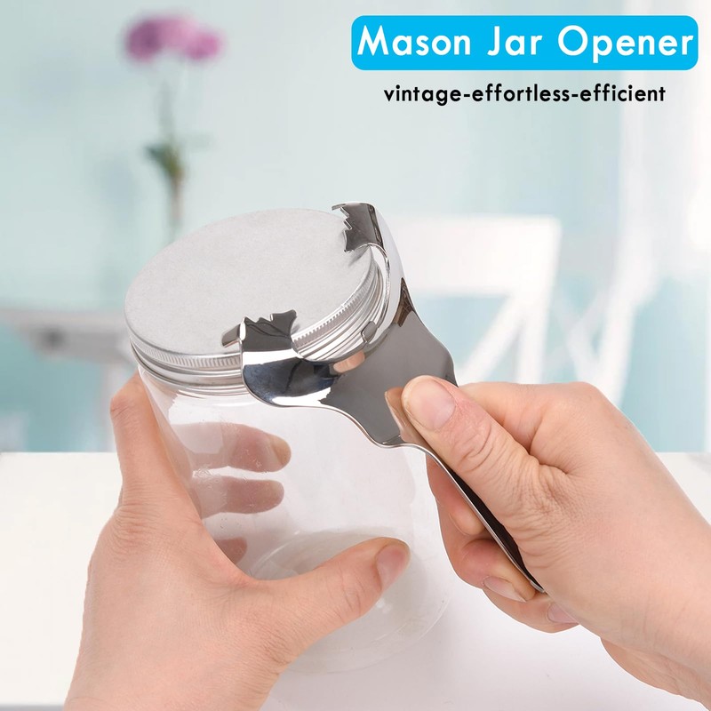 Mason Jar Opener for Canning Lids No Lid Dents or