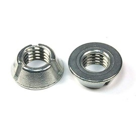 (VV #16) 5pcs 1/2-13 Tri-Groove Tamper Proof Security Nuts Zamak 5 Zinc Anti-Theft