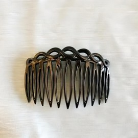 8 Pcs Hair Side Combs for Women,French Side Combs Set Plastic Twist Decorative Comb Hair Clips Bridal Wedding Veil Teeth Hair Combs for Multiple Hairstyles Girls Women(black and brown)