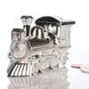 The Gift Experience Silver Plated Train Money Box | Engraved