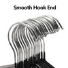Tosnail 50 Pack 16-Inch Stainless Steel Wire Metal Non-Slip Closet