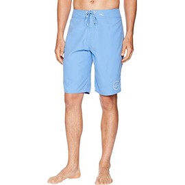 O'NEILL Men's 21 Inch Solid Boardshorts - Water Resistant Swim Trunks for Men with Quick Dry Stretch Fabric and Pockets,Fountain Blue,36