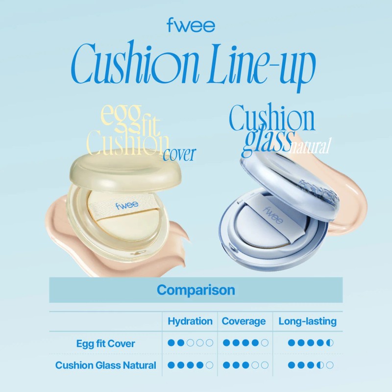fwee [fwee]Cushion Egg-Fit Cover (5 colors)