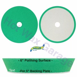 SM Arnold, Velocity 6" Velocity Green Medium Cut Foam Pad fit 5" backing Plate