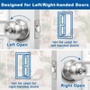 Sopoby Privacy Door Knob, 10 Pack Brushed Nickel Round Keyless