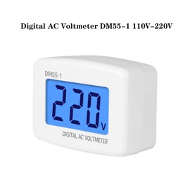 SIPYTOPF Voltage Test Monitor,Flat US Plug in AC 80-300V LCD Digital Voltmeter Voltage Measuring Monitor,110V 220V Panel Power Line Volt Tester Gauge for Household Plug into Outlet (2 Pack)