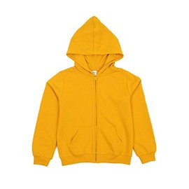 Leveret Kids Zipper Sweat Hoodie Mustard 6 Year