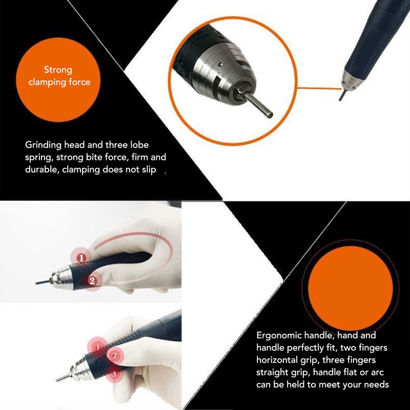 Micromotor Handle 50000RPM Brushless Powerful for Woodworking Polishing Nail Art