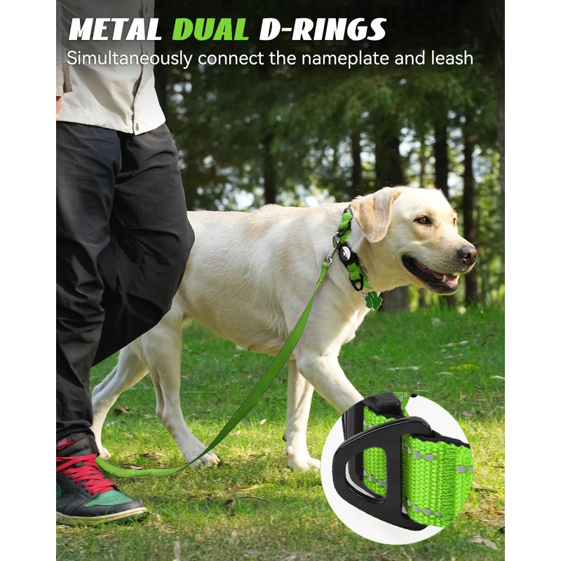 Joytale Airtag Dog Collar, Reflective Pet Collar with Waterproof AirTag