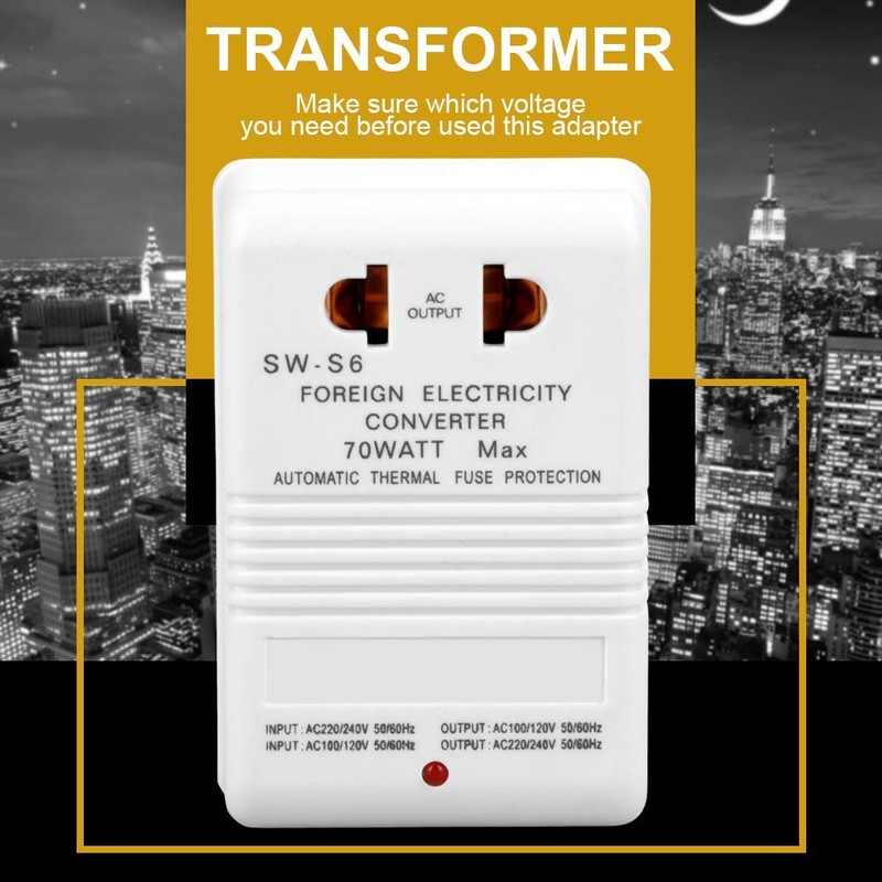 Voltage Converter 70W 110V/120V to 220V/240V Step Up Down Travel