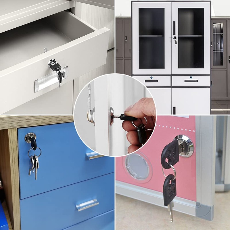 Cam Lock Lock 20mm Drawer Cabinet Door Lock Key with