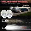 CHUSYYRAY 2x 7 Inch GLASS Round Headlight Housing & 2x