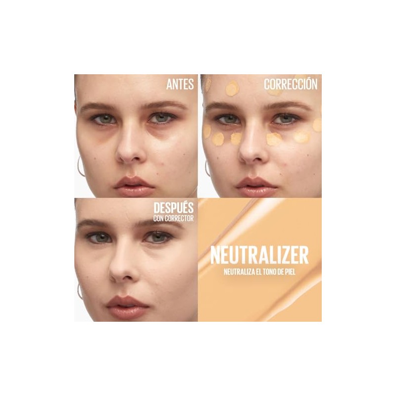 Maybelline Instant Age Rewind Corrector Facial 3 en 1, Borra
