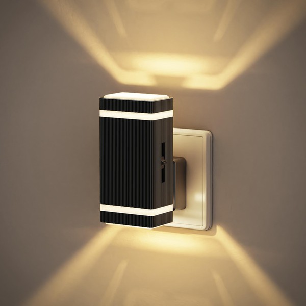 JandCase Night Light, Night Light Socket, Twilight Sensor, Dimmable 0-100LM,