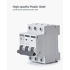 Chtaixi 3 Pole DIN Rail Mount Circuit Breaker, 63 Amp