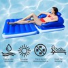 Northlight 74" Blue Convertible Lounge Chair Inflatable Swimming Pool Float