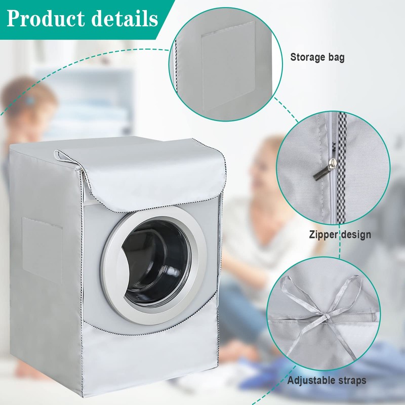 Washing Machine Cover, Waterproof, Protective Cover for Washing Machine and