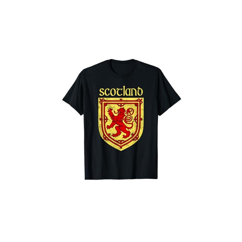 Scotland Rugby Coat of Arms: Scottish Rampant Lion Maglietta