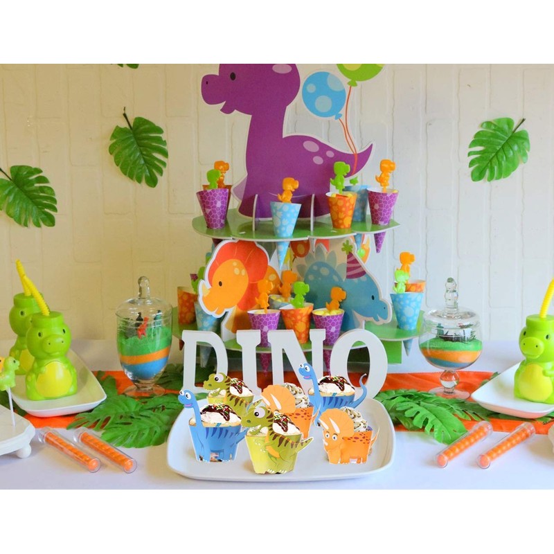 Dinosaur Birthday Party Cupcake Wrappers 48 pcs Kids Birthday Party