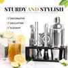 Mixology Bartender Kit with Stand - 15 Piece Bar Tool