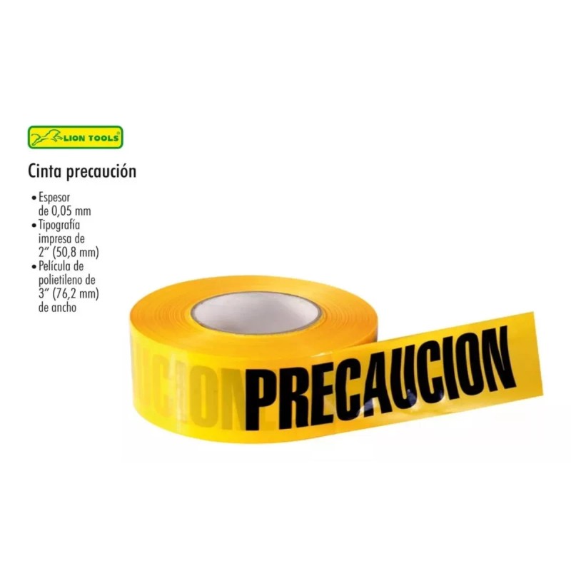 Lion Tools Cinta De Precaución 300 M De Largo Lion