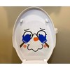 Iconikal 2-Piece Toilet Seat Cling Christmas Decoration Set, Funny Snowman