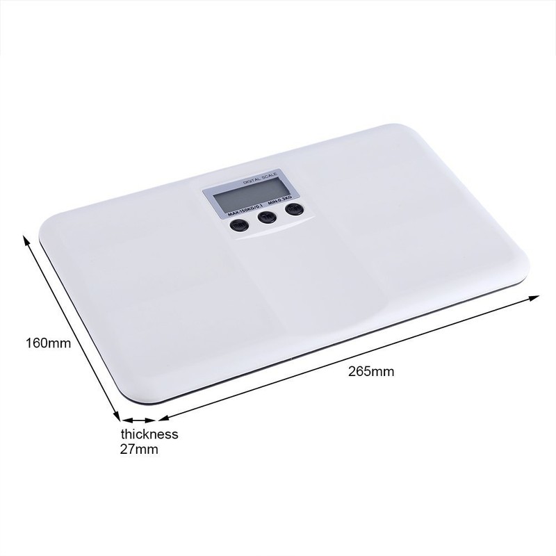 LCD Digital Scale ON Tare Function Low Battery Locking Alarm