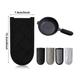 cobalt planet Skillet Handle Cover Pan Handle Cover Pot Holder Set of 4 (Set of 4)