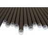 Black Paper Straws (6mm x 200mm) - Pack Size 250