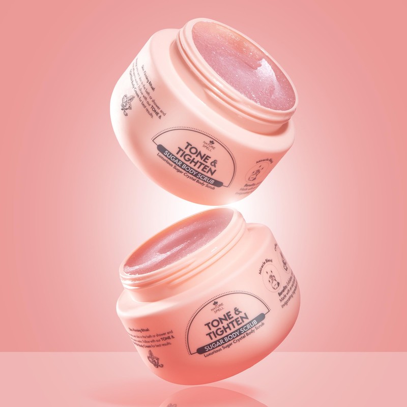 Nature Spell Tone & Tighten Sugar Crystal Body Scrub 300g
