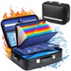 DEEGO Fireproof Document Box Hard Case, Waterproof Fire Proof Safe