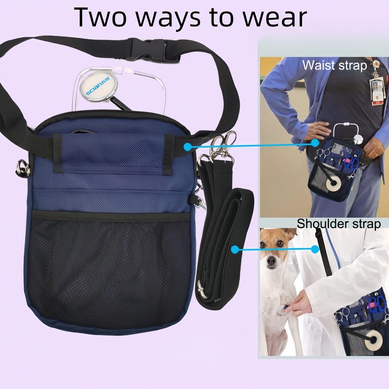 Yodilala Nurse Fanny Pack,Nurse Essentials,Clinical Nursing Bag, Utility Belt Bag