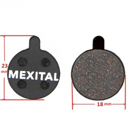 MEXITAL Bicycle Brake Pads 4 Pairs Disc Brake Pads Bicycle for Zoom DB280 DB350 DB450 DB550 DB650 Alongha SNG Apse Artek Apollo Shockwave X-Rated 04-4