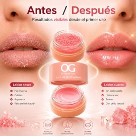 Mascarilla Labial Y Exfoliante De Labios Hydrata Dos En Uno                                                                                           