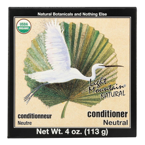 Light Mountain Natural Hair Conditioner, Neutral, 4 oz (113 g) (Pack of 3)
