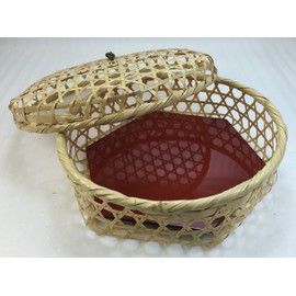 yamako- Run Bamboo, Please Basket Bento 塗板 with 24213
