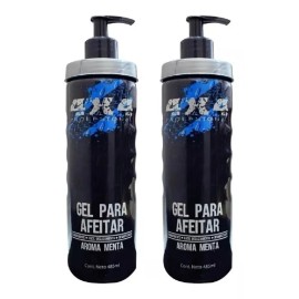 4x4 12 Pzs Gel Razurar/afeitar 4x4 Profesional Menta 485ml